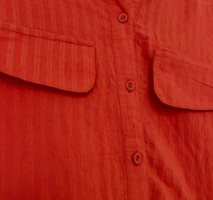 Orange Button-Down Shirt