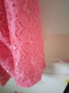 Pink Lace Shrug