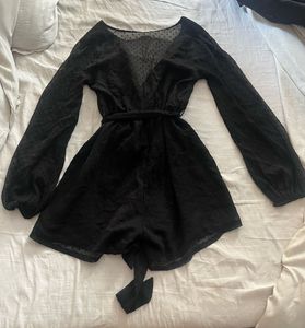 Chic Black Romper