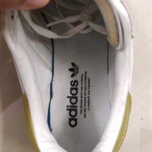 Adidas White Golden Sneakers