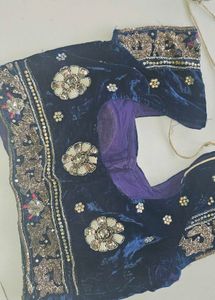 handwork navy blue Lehenga Choli