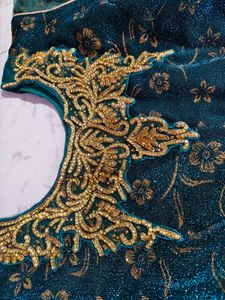Today&#39;s Sell 🎉🎉🎉 Teal Embroidered Anarkali Suit