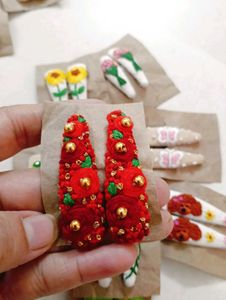Embroidery Hairclips