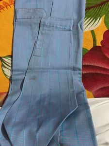 Vintage Blue Striped Shirt