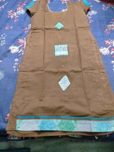 Cotton Dress Stitched Top Bottom And Dupatta