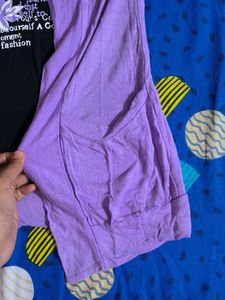 Purple Open Front Cardigan