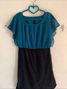 Blue & Black Dress