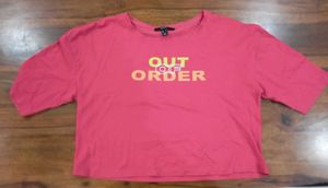 VERO MODA Women&#39;s Round Neck Pink T-shirt