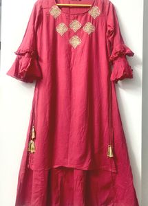 Sylish Double Layer Kurta Dress