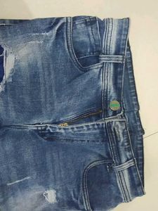 Distressed Denim Jeans