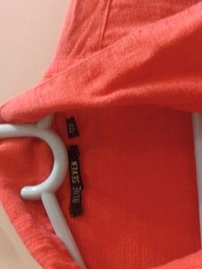 Coral Button-Down Shirt