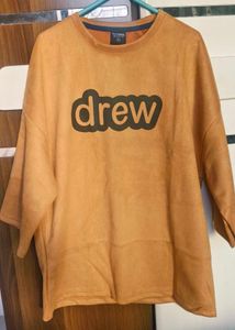 Velvet Drop Shoulder Party Tshirt