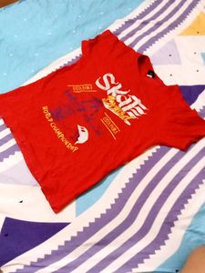 Red T Shirt For 4-6years Boys