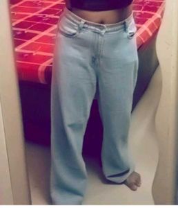 Light Wash Wide Leg Jeans