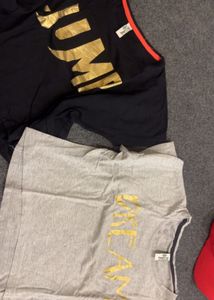 2 Crop Graphic Print T-Shirts