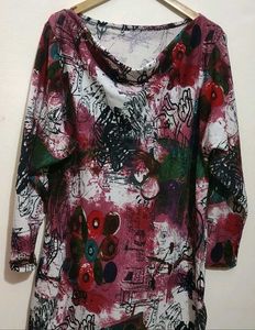 Multi Printed Winter Top For 40 Bust
