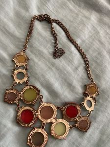 Statement Necklace Colorful Stones