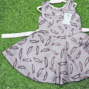 Girl&#39;s Party Dress with Unique Pattern