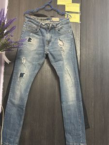 Damaged Blue Being Human Jeans