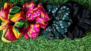 Colorful Scrunchie Hair Tie Set