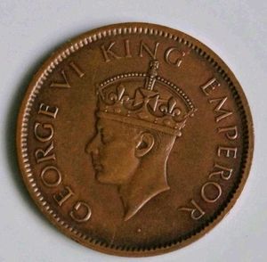 1942 India Quarter Anna Coin