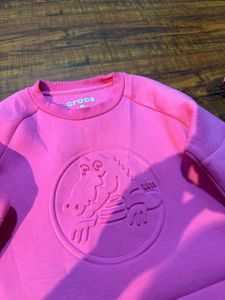 Crocs Pink Sweatshirt