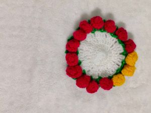 Crochet Rose Coaster