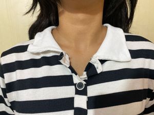 Striped Polo Top