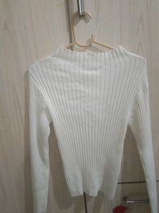White Knit Top