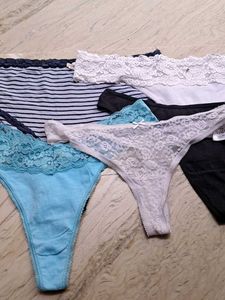 Combo Of Five  Like New  Thong Pure Cotton  Import