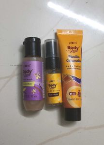 Plum Oh So Vanilla Trio Body Wash, Lotion,Perfume