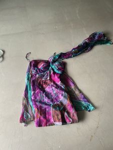 Floral  Print Off ShoulderDress