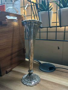 Vintage Silver Candle Holder Or Vase