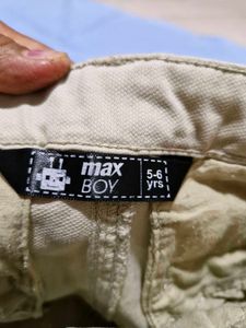 Navy Blue Shirt And Cream Pants 5-6y
