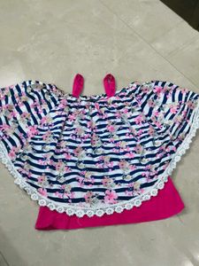Crop Top Cold Shoulder