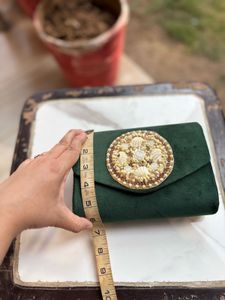 Stylish Dark Green Clutch