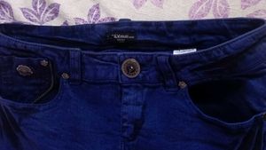 Only Royal Blue Denim Skirt