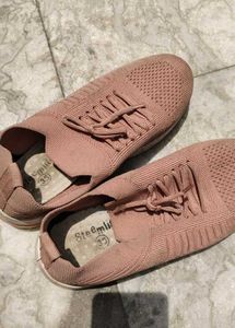 Dusty Rose Knit Sneakers