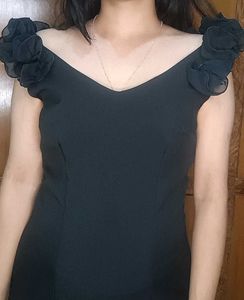 Imported Black Mini Dress