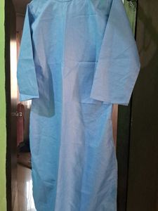 Embroidered  Light Blue Kurti