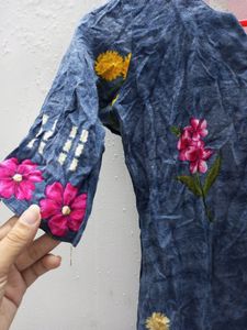Blue Cotton Kurtha