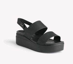 CROCS Black Brooklyn Platform Sandals
