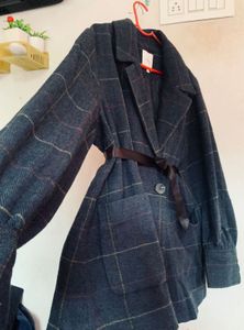 Chic Plaid Overcoat