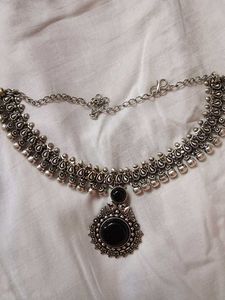 Oxidized Silver Necklace