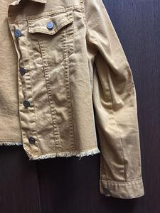 Mustard Denim Jacket crop