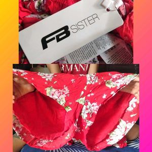 Red Floral Off-Shoulder Romper