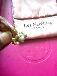 Les Nereides Owl And Flower Mismatched Earring