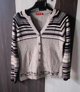 WOOLEN Embroided Cardigan For Women