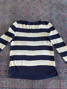 Striped 3/4th Sleeve Top From Gap