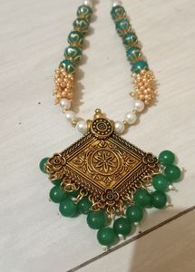 2 Combo Cristle Moti Necklace